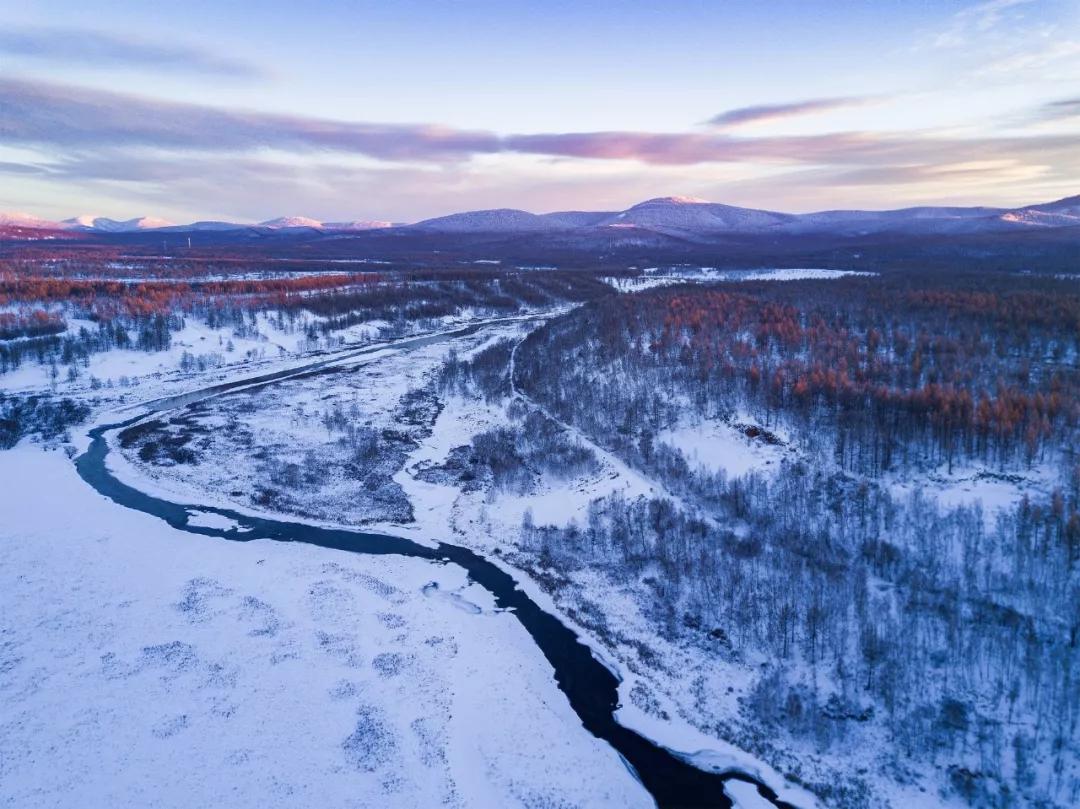 內(nèi)蒙古額爾古納濕地，冰雪觀光新寵