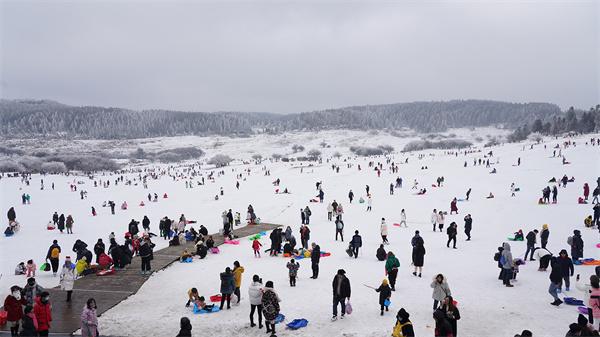 重慶仙女山冰雪節(jié)魅力四溢，吸引無數(shù)游客探秘冰天雪地