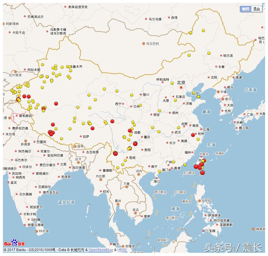 西藏地震，周邊五年最大的一次震動(dòng)