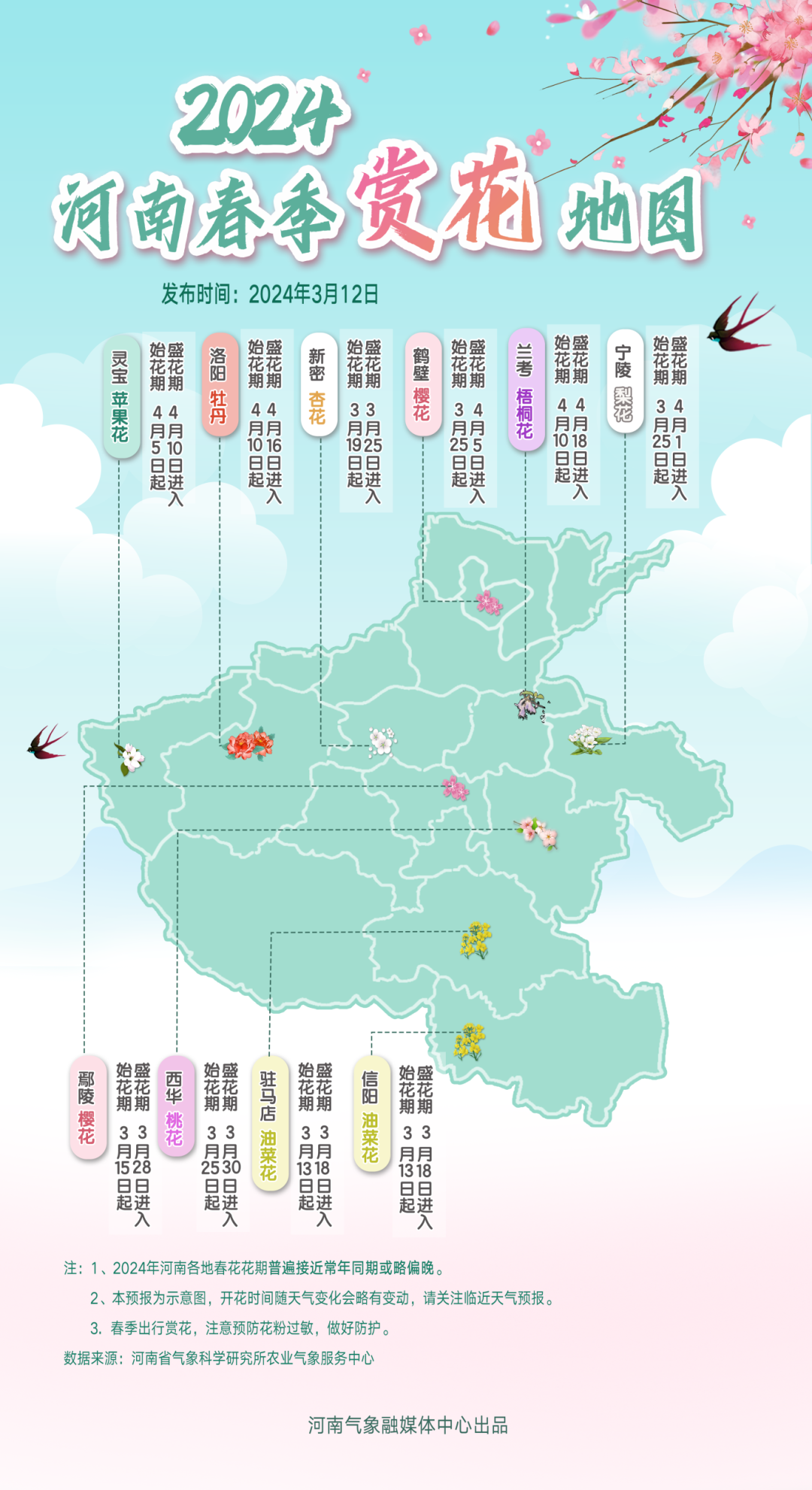 全國盼春地圖，展望2025年春天的到來