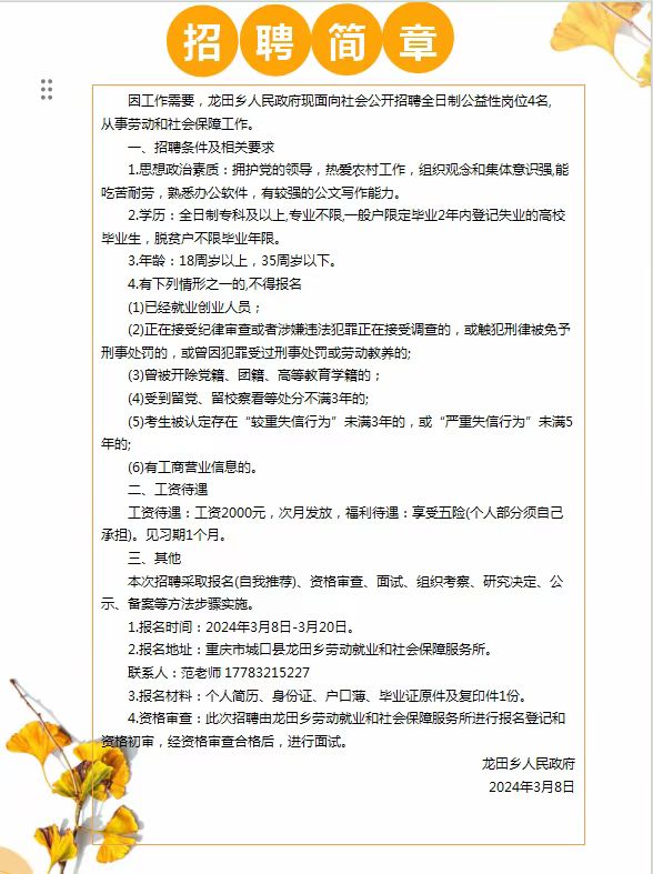 來榜鎮(zhèn)最新招聘信息詳解與深度解讀